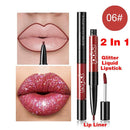 Dual Sided Long Lasting Diamond Glitter Lipstick