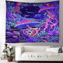 Psilocybin mushroom Indian Mandala Tapestry Wall Hanging Bohemian Gypsy Psychedelic Tapiz Witchcraft Tapestry AExp