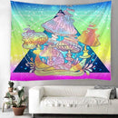 Psilocybin mushroom Indian Mandala Tapestry Wall Hanging Bohemian Gypsy Psychedelic Tapiz Witchcraft Tapestry AExp