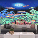 Psilocybin mushroom Indian Mandala Tapestry Wall Hanging Bohemian Gypsy Psychedelic Tapiz Witchcraft Tapestry JadeMoghul Inc.