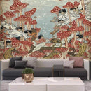 Psilocybin mushroom Indian Mandala Tapestry Wall Hanging Bohemian Gypsy Psychedelic Tapiz Witchcraft Tapestry JadeMoghul Inc.