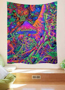 Psilocybin mushroom Indian Mandala Tapestry Wall Hanging Bohemian Gypsy Psychedelic Tapiz Witchcraft Tapestry JadeMoghul Inc.