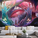 Psilocybin mushroom Indian Mandala Tapestry Wall Hanging Bohemian Gypsy Psychedelic Tapiz Witchcraft Tapestry JadeMoghul Inc.