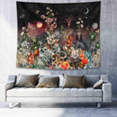 Psychedelic Moon Starry Tapestry Flower Wall Hanging Room Sky Carpet Dorm Tapestries Art Home Decoration Accessories AExp