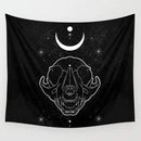 Psychedelic Tapestry Moon Changing Wall Hanging Witchcraft Hippie Wall Tapestry Pink Wall Carpet Boho Home Decor Tapisserie AExp