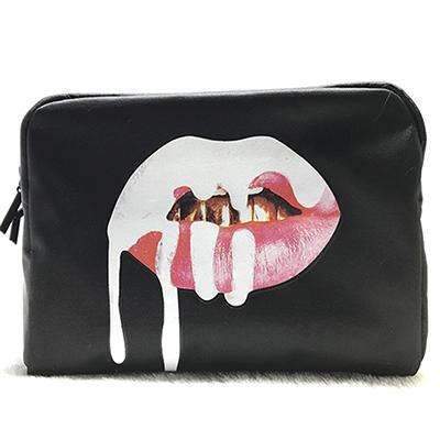 PU Leather Lip Design Makeup Bag
