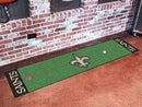 Putting Green Mat Cheap Runner Rugs NFL New Orleans Saints Putting Green Runner 18"x72" Golf Accessories FANMATS