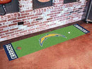 Putting Green Mat Long Runner Rugs NFL Los Angeles Chargers Putting Green Runner 18"x72" Golf Accessories FANMATS