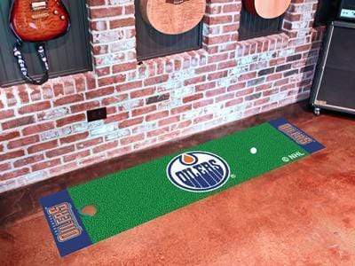 Putting Green Mat Rugs NHL Edmonton Oilers Putting Green Mat 18"x72" Golf Accessories FANMATS