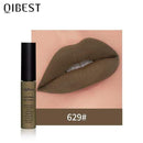 QIBEST Matte Lip Gloss Lip Makeup 34 Colors Velet Nude Waterproof Lipgloss Matte Lipstick Liquid Lipstick Long lasting Lip Tint AExp