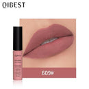 QIBEST Matte Lip Gloss Lip Makeup 34 Colors Velet Nude Waterproof Lipgloss Matte Lipstick Liquid Lipstick Long lasting Lip Tint AExp