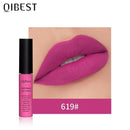 QIBEST Matte Lip Gloss Lip Makeup 34 Colors Velet Nude Waterproof Lipgloss Matte Lipstick Liquid Lipstick Long lasting Lip Tint AExp