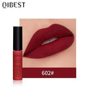 QIBEST Matte Lip Gloss Lip Makeup 34 Colors Velet Nude Waterproof Lipgloss Matte Lipstick Liquid Lipstick Long lasting Lip Tint AExp