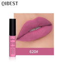QIBEST Matte Lip Gloss Lip Makeup 34 Colors Velet Nude Waterproof Lipgloss Matte Lipstick Liquid Lipstick Long lasting Lip Tint AExp
