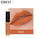 QIBEST Matte Lip Gloss Lip Makeup 34 Colors Velet Nude Waterproof Lipgloss Matte Lipstick Liquid Lipstick Long lasting Lip Tint AExp