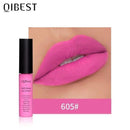 QIBEST Matte Lip Gloss Lip Makeup 34 Colors Velet Nude Waterproof Lipgloss Matte Lipstick Liquid Lipstick Long lasting Lip Tint AExp