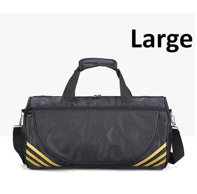 Quality Fitness Gym Sport Bags Men and Women Waterproof Sports Handbag Outdoor Travel Camping Multi-function Bag-Gold Large-JadeMoghul Inc.