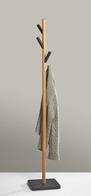 Racks Clothes Rack - 11.75" X 9.75" X 66.5" Natural Coat Rack HomeRoots