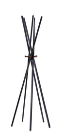 Racks Clothes Rack - 23.5" X 23.5" X 66.5" Black Coat Rack HomeRoots