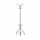 Racks Garment Rack - 18" x 18" x 70" Silver, Metal - Coat Rack HomeRoots