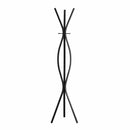 Racks Metal Rack - 12" x 18" x 72" Black, Metal - Coat Rack HomeRoots
