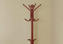Racks Metal Rack - 19" x 19" x 70" Red, Metal - Coat Rack HomeRoots
