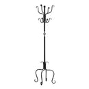 Racks Metal Rack - 21" x 21" x 74" Black, Metal - Coat Rack HomeRoots