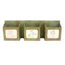 Racks Wood Rack - 11.81" x 5.12" x 35.63" Green, Rustic, Horizontal - Newspaper & Magazine Rack HomeRoots