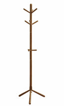 Racks Wood Rack - 16'.25" x 16'.25" x 69" Oak, Solid Wood - Coat Rack HomeRoots