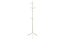 Racks Wood Rack - 16'.25" x 16'.25" x 69" White, Solid Wood - Coat Rack HomeRoots