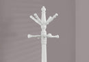 Racks Wood Rack - 17" x 17" x 73'.75" White, Solid Wood - Coat Rack HomeRoots