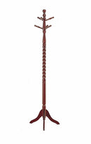 Racks Wood Rack - 20" x 20" x 71'.75" Cherry, Solid Wood - Coat Rack HomeRoots