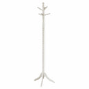Racks Wood Rack - 20" x 20" x 71'.75" White, Solid Wood - Coat Rack HomeRoots