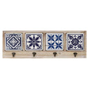 Racks Wood Rack - 26" X 1.25" X 8.66" Multi Fir Wood Metal Coat Rack HomeRoots