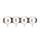 Racks Wood Rack - 28.3" X 1.57" X 9" Multi Wood Metal Coat Rack HomeRoots
