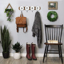 Racks Wood Rack - 28.3" X 1.57" X 9" Multi Wood Metal Coat Rack HomeRoots