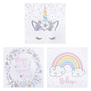 Rainbow Unicorns Canvas Wall Art 3 Pack-DCR-WA-JadeMoghul Inc.