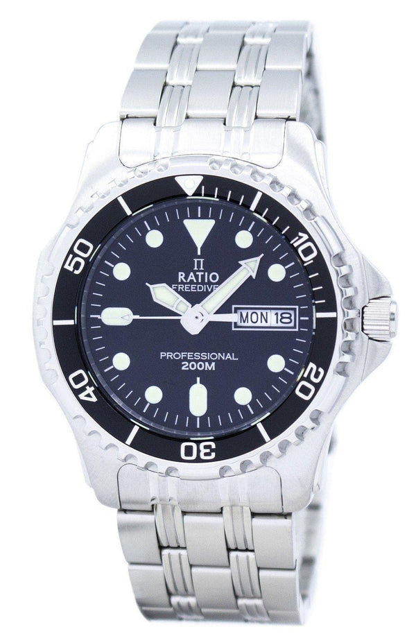 Ratio II Free Diver Professional 200M Sapphire Quartz 36JL140 Men's Watch-Branded Watches-JadeMoghul Inc.