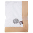 Receiving Blanket - Framed Sand Peek-A-Boo Faux Fur-SAND-JadeMoghul Inc.