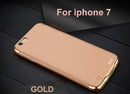 Rechargeable External Backup Battery Case For iPhone 6 6s Plus Power Bank Mobile Phone Charger Case Cover for iPhone 7 7 plus-i7 Gold-JadeMoghul Inc.