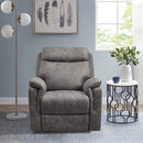 Recliners Leather Recliner - 36'.2" X 39'.37" X 41'.7" Brown Air Leather - Power Recliner with USB port HomeRoots