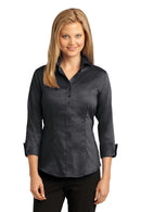 Red House Ladies 3/4-Sleeve Nailhead Non-Iron Shirt. RH69-Woven Shirts-Black-4XL-JadeMoghul Inc.