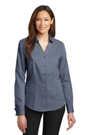 Red House - Ladies French Cuff Non-Iron Pinpoint Oxford Shirt. RH63-Woven Shirts-Vintage Navy-4XL-JadeMoghul Inc.