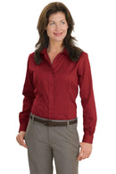 Red House - Ladies Nailhead Non-Iron Shirt. RH47-Woven Shirts-Deep Red-4XL-JadeMoghul Inc.