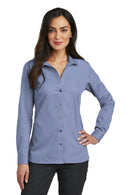 Red House Ladies Nailhead Non-iron Shirt. Rh470 - Navy - L-Woven Shirts-JadeMoghul Inc.