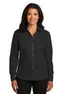 Red House Ladies Non-Iron Twill Shirt. RH79-Woven Shirts-Black-4XL-JadeMoghul Inc.