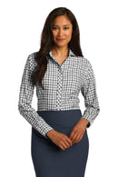 Red House Ladies Tricolor Check Non-Iron Shirt. RH75-Woven Shirts-Black/ Grey/ White-4XL-JadeMoghul Inc.