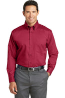 Red House Tall Nailhead Non-Iron Shirt. TLRH37-Woven Shirts-Deep Red-4XLT-JadeMoghul Inc.