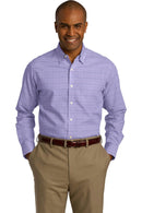 Red House Windowpane Plaid Non-Iron Shirt. RH70-Woven Shirts-Thistle Purple-4XL-JadeMoghul Inc.