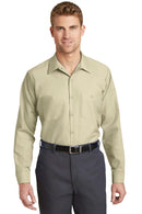 Red Kap - Long Sleeve Industrial Work Shirt. SP14-Workwear-Light Tan-6XLR-JadeMoghul Inc.